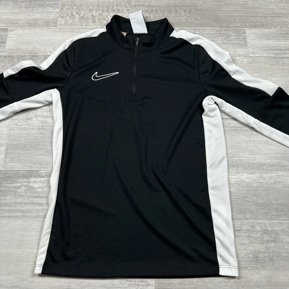 Nike Youth‎ Small Dri-Fit Academy 23 Kid Black Training Shirt DX5470-010 NWT